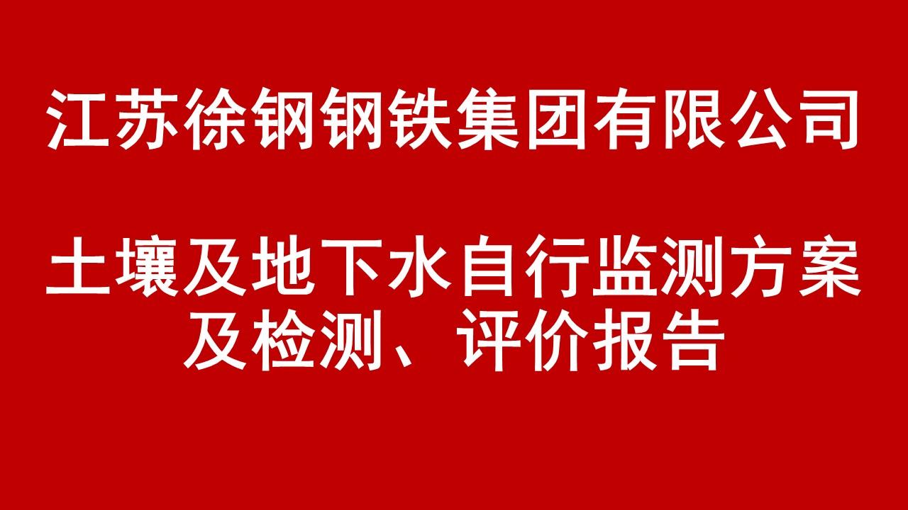 江苏尊龙凯时集团有限公司土壤及地下水自行监测方案及检测、评价报告